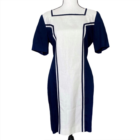 Vintage Enesté Square Neck Dress